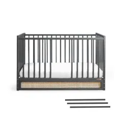 Boho Cot Craft anthracite 120x60 Woodies Safe Dreams Manufacturer of certified baby beds and nursery furniture