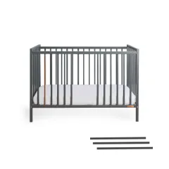 Stardust Cot Craft anthracite 120x60 Woodies Safe Dreams Manufacturer of certified baby beds and nursery furniture