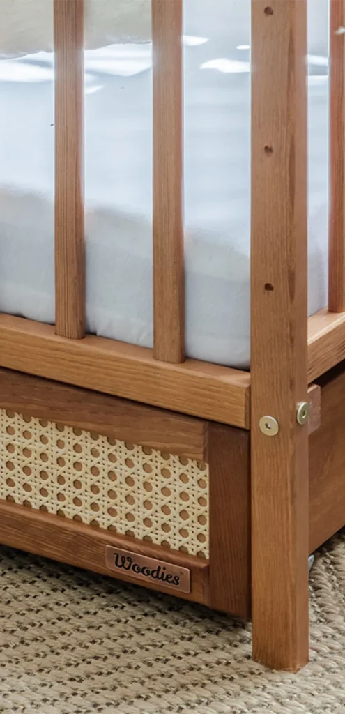 Boho Cot Craft Vintage 120x60 Woodies Safe Dreams Manufacturer of certified baby beds and nursery furniture