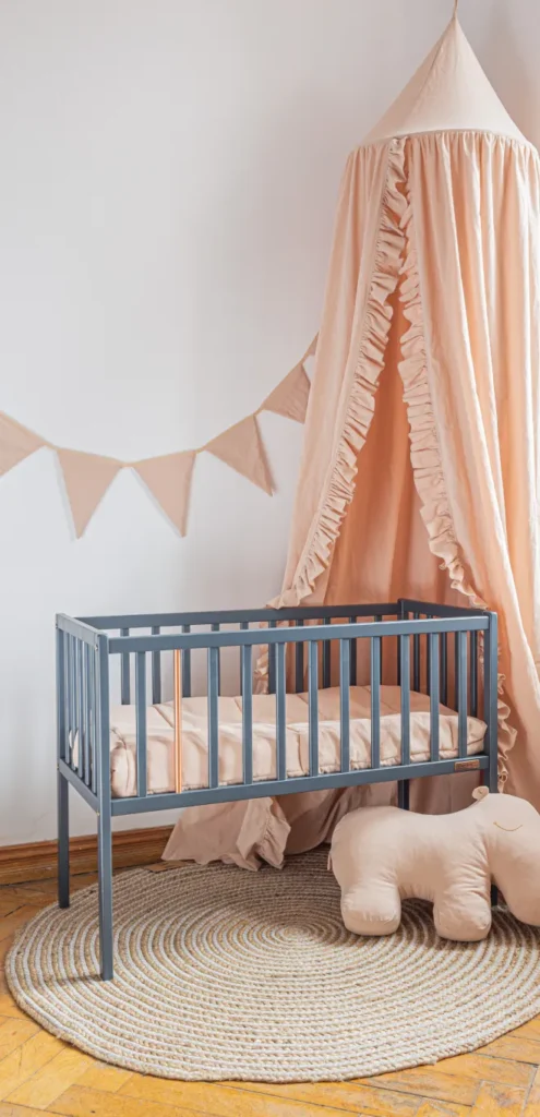 Stardust Crib anthracite 90x40 Woodies Safe Dreams Manufacturer of certified baby beds and nursery furniture