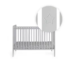 Star Cot 120x60 grey Woodies Safe Dreams Manufacturer of certified baby beds and nursery furniture